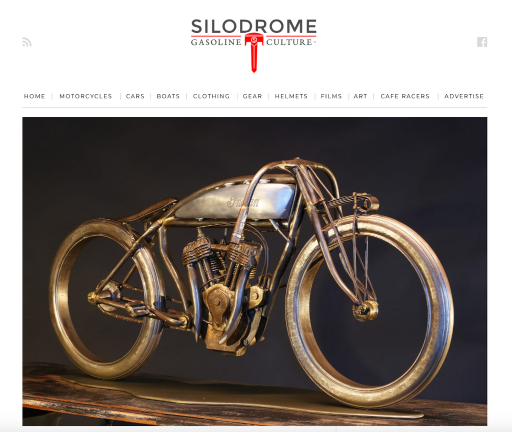 INDIAN BOARD TRACK MOTORCYCLE SCULPTURES