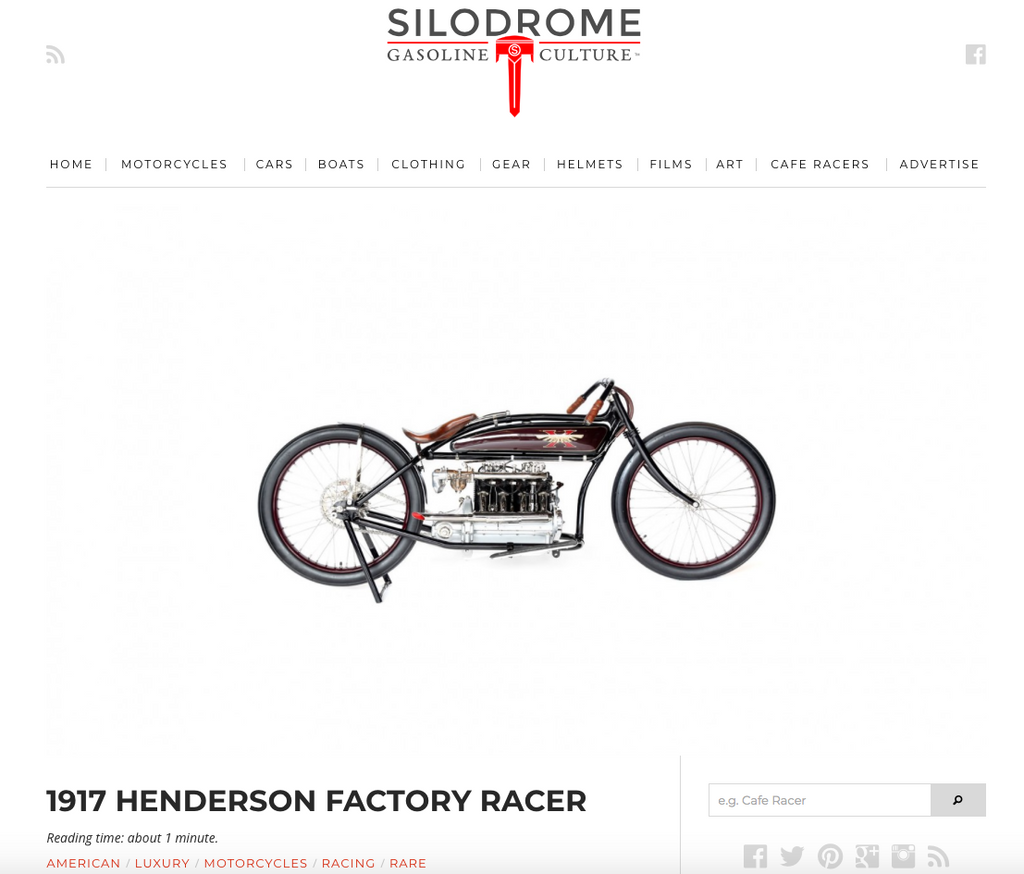 1917 HENDERSON FACTORY RACER
