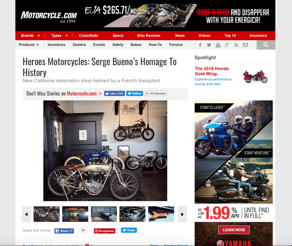 HEROES MOTORS: SERGE BUENO'S HOMAGE TO HISTORY