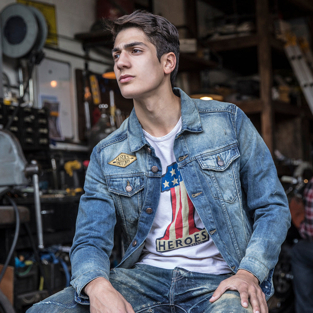 Denim Jacket Patch - Heroes Motorcycles