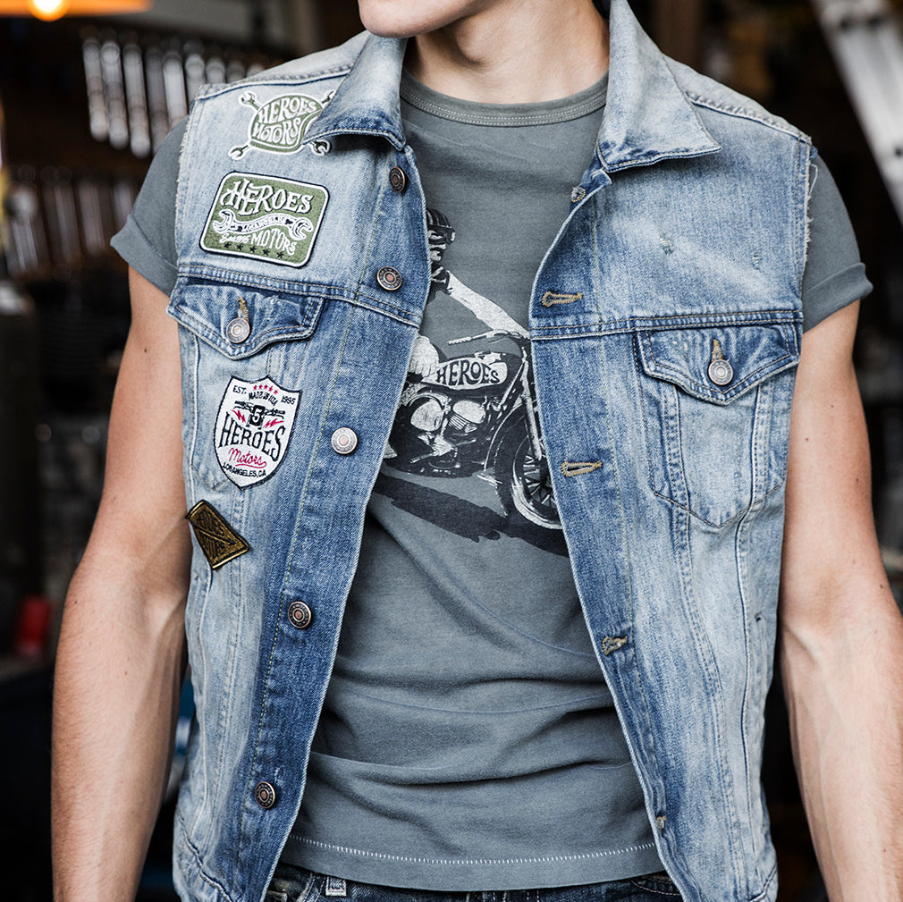 Denim Vest Patches - Heroes Motorcycles