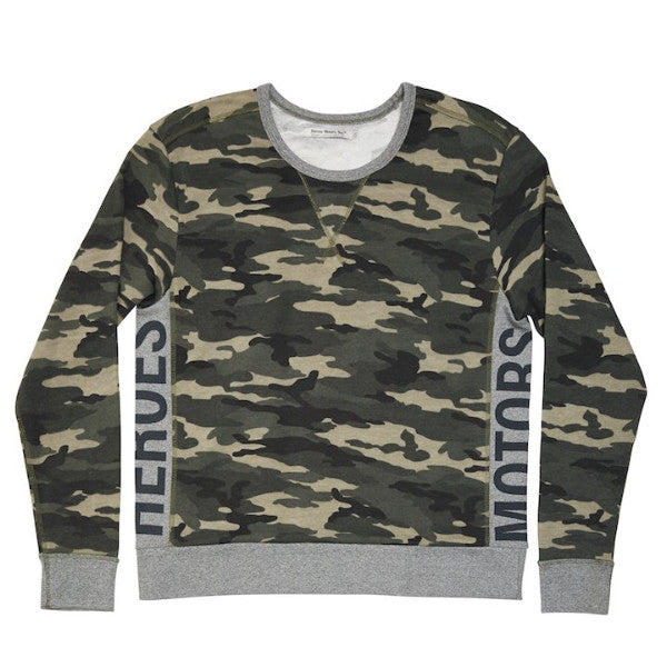 Camo Sweater French Terry - Heroes Motorcycles