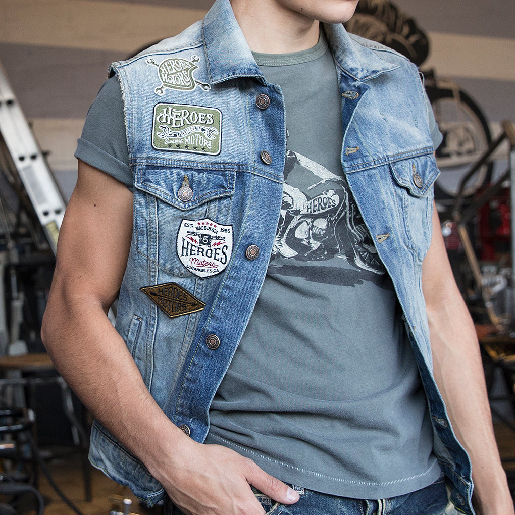 Denim Vest Patches - Heroes Motorcycles