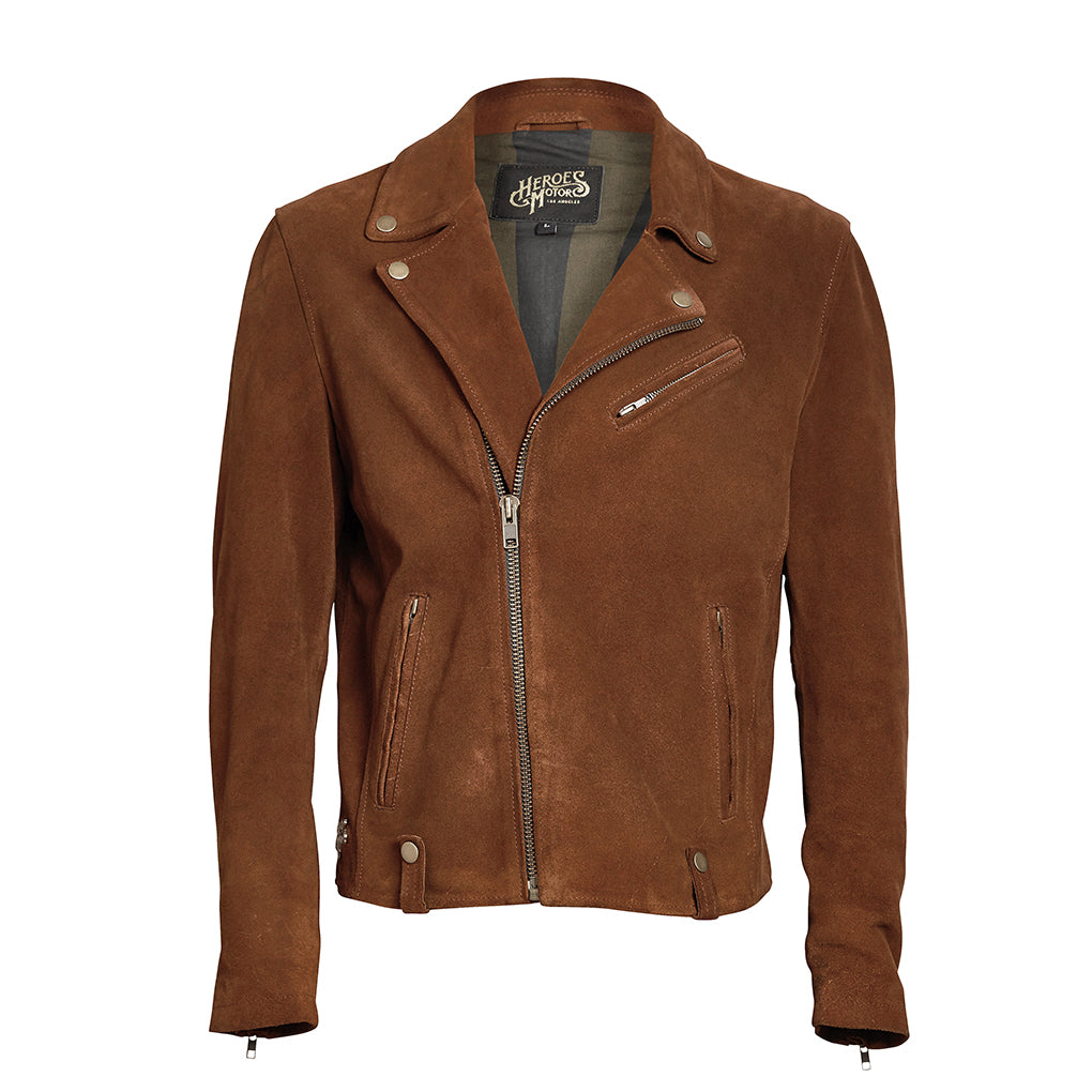 “Westside” Men Suede Biker Jacket - Heroes Motorcycles