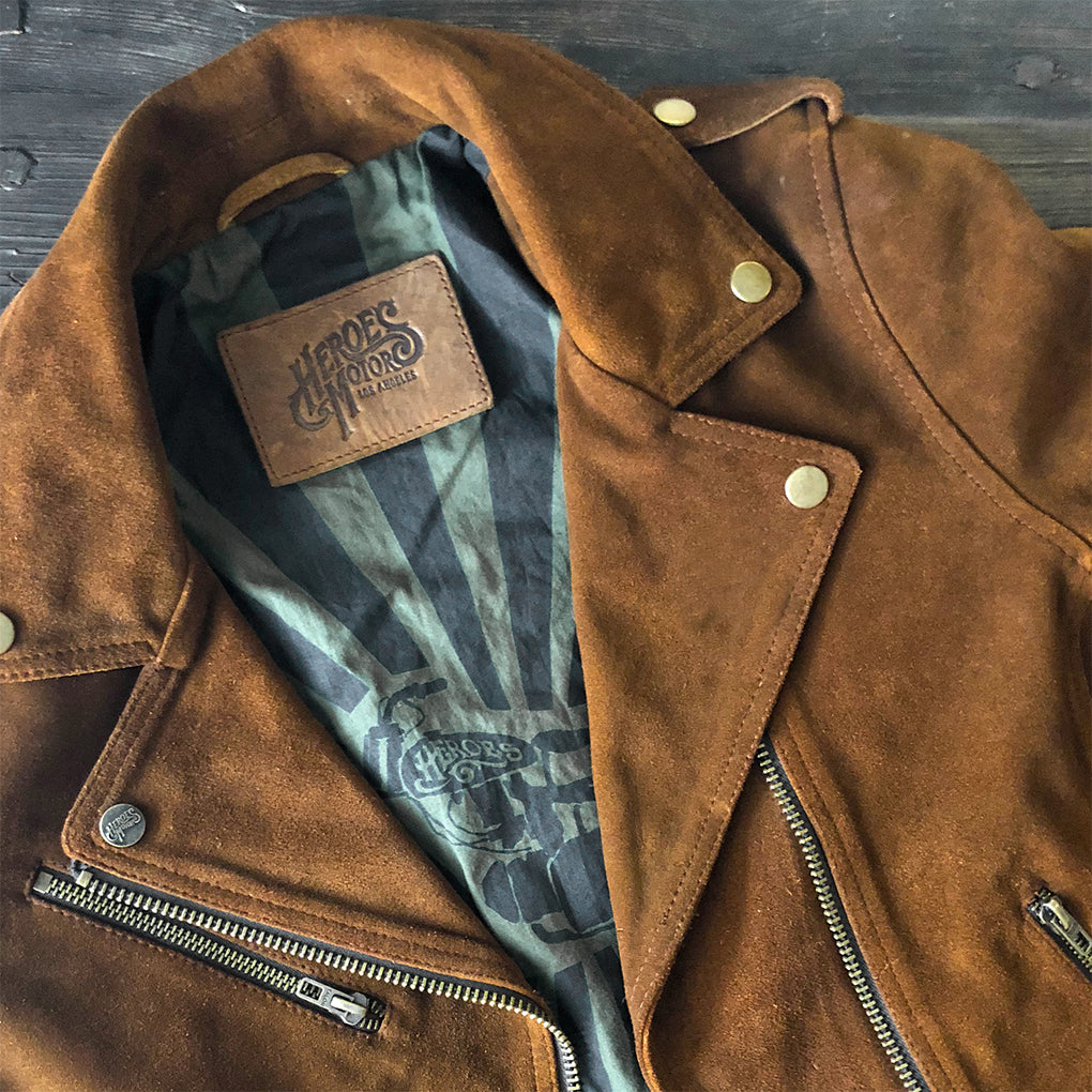 “Westside” Men Suede Biker Jacket - Heroes Motorcycles
