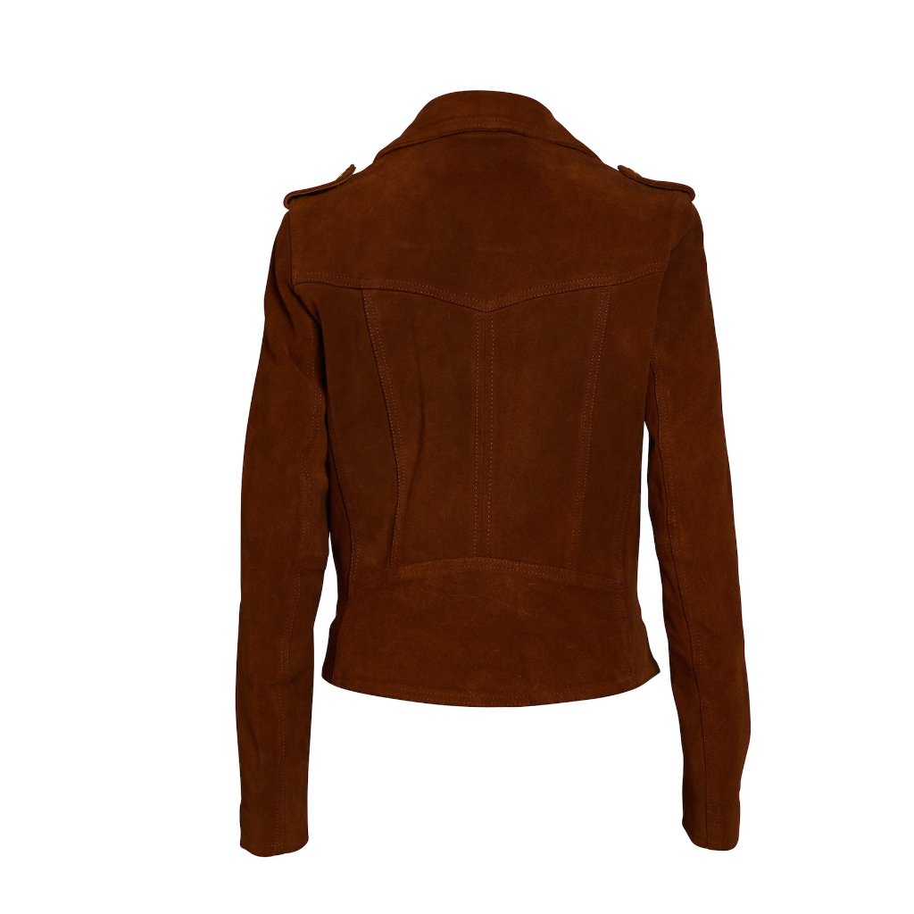 "Nomade" Women Suede Biker Jacket - Heroes Motorcycles
