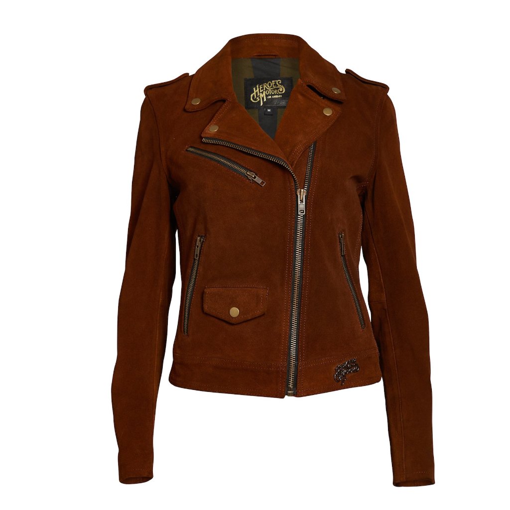 "Nomade" Women Suede Biker Jacket - Heroes Motorcycles