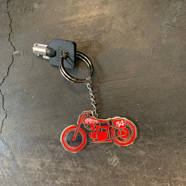 Key chain "54" Red Rose - Heroes Motorcycles