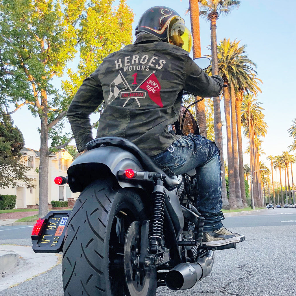 Twill Cotton Camo Shirt - Heroes Motorcycles
