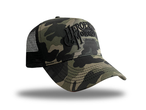 Trucker Hat "3D" HM6001 GrayCamo/Black