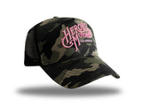 Trucker Hat "3D" HM6001 Camo/Pink