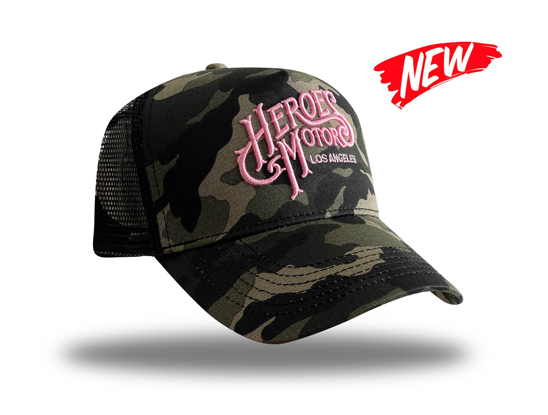 Trucker Hat "3D" HM6001 Camo/Pink