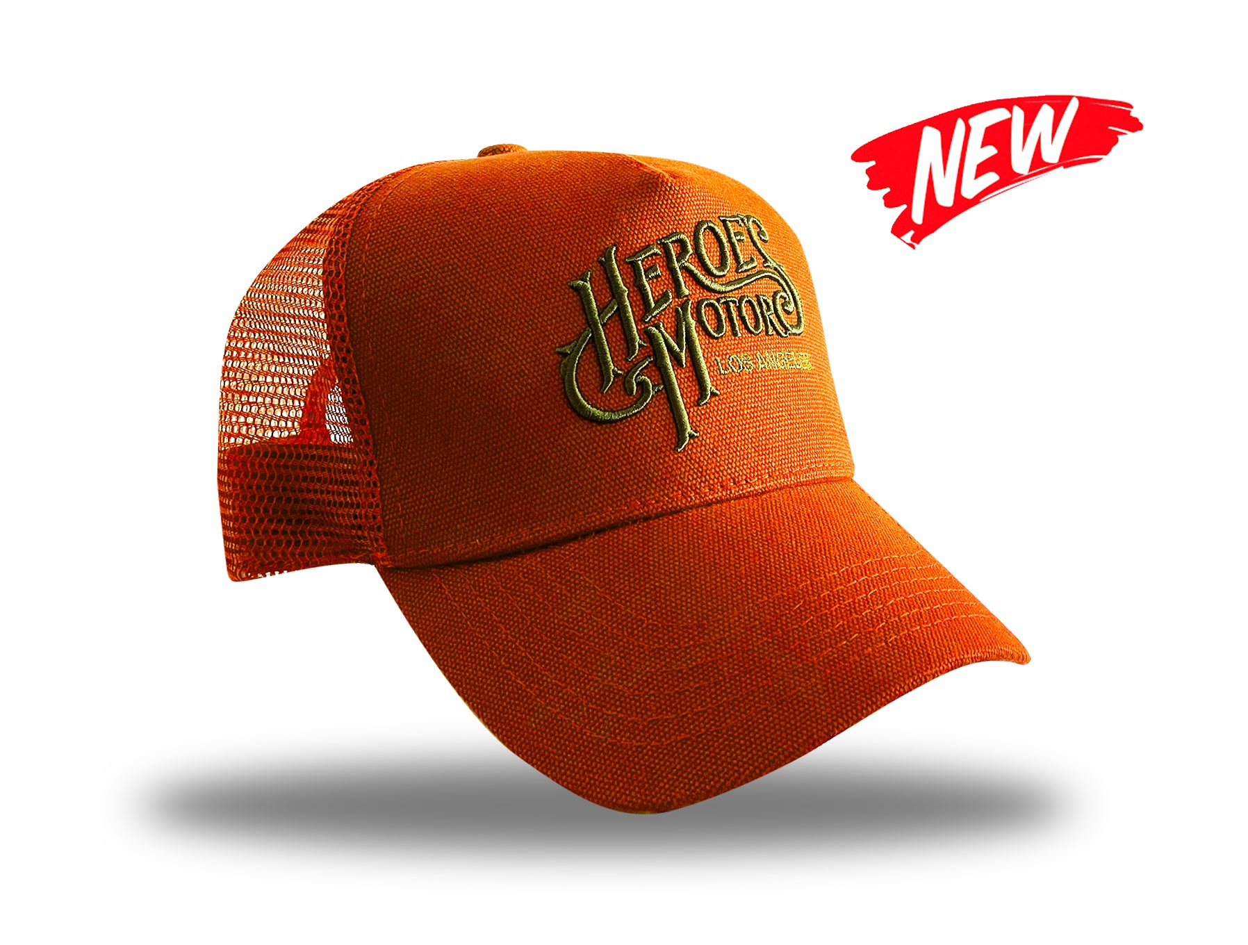 Trucker Hat "3D" HM6001 Orange/Army