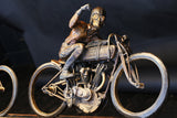 Neck And Neck With Death, Jeff Decker Bronze - Heroes Motorcycles