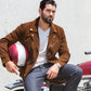 “Westside” Men Suede Biker Jacket - Heroes Motorcycles