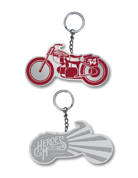 Heroes Motors Key Chain "54" Red