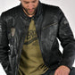 Jacket Leather “Race Pilot” HM7601-BLK