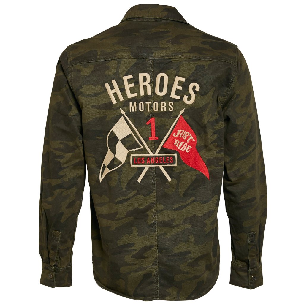 Twill Cotton Camo Shirt - Heroes Motorcycles