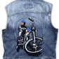 Denim Vest "Captain America" - Heroes Motorcycles