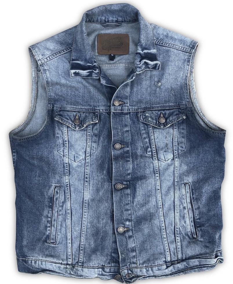 Denim Vest "Captain America" - Heroes Motorcycles