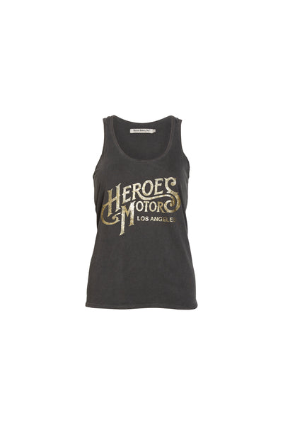 Tank Top "Heroes Motors" Gold - Heroes Motorcycles