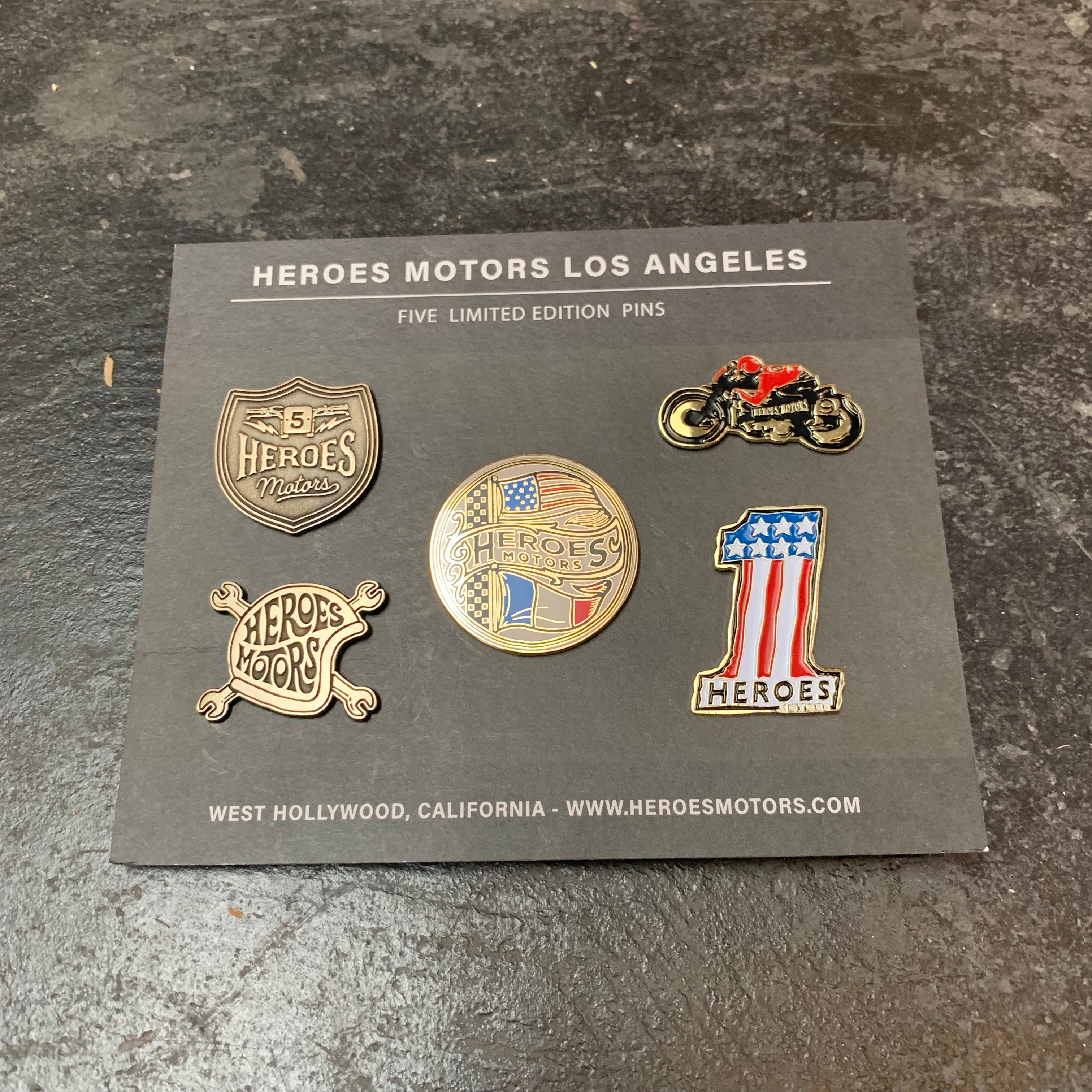 Heroes Motors limited edition Pins - Heroes Motorcycles